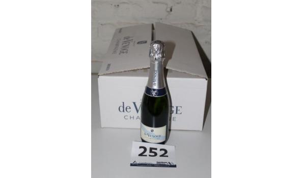 12 flessen à 37,5cl champagne De Venoge, Cordon Bleu Brut